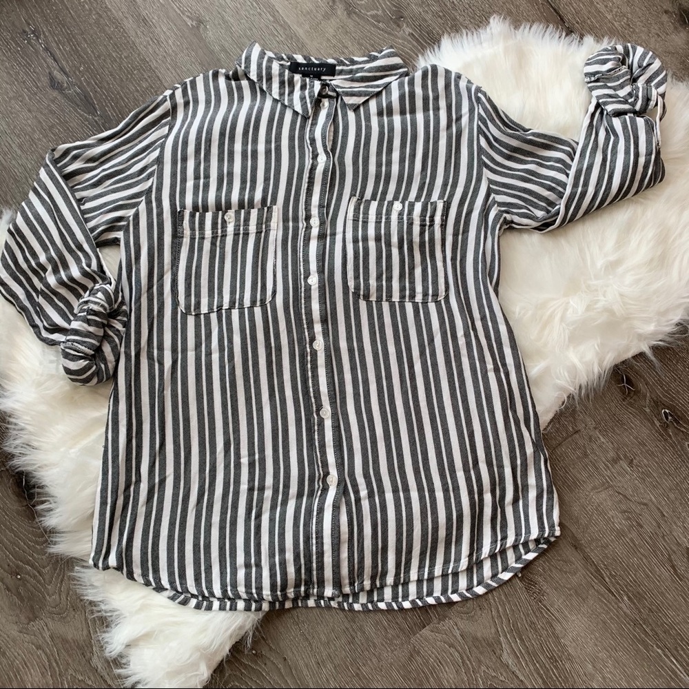 Sanctuary Tomboy Button Down Top